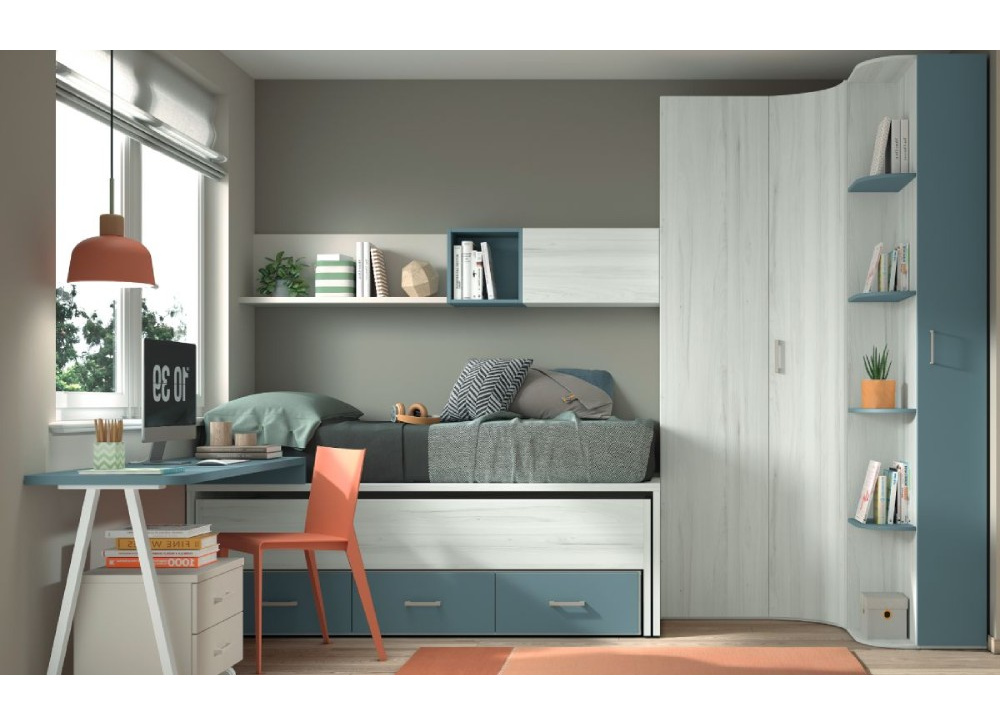 Armario rincón curvo recto corban PLUS