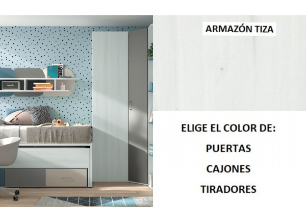 Armario rincón chaflan-recto corban PLUS