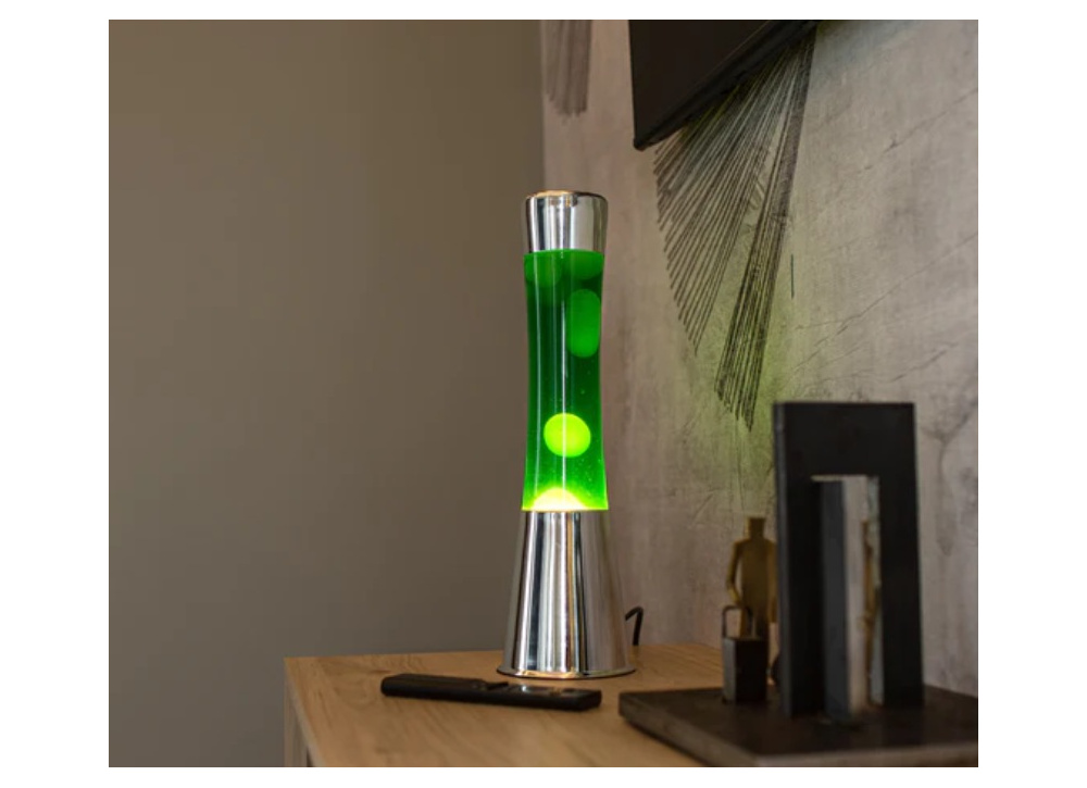 Lámpara de lava amarillo y verde HALLEY