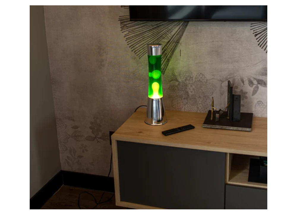 Lámpara de lava amarillo y verde HALLEY