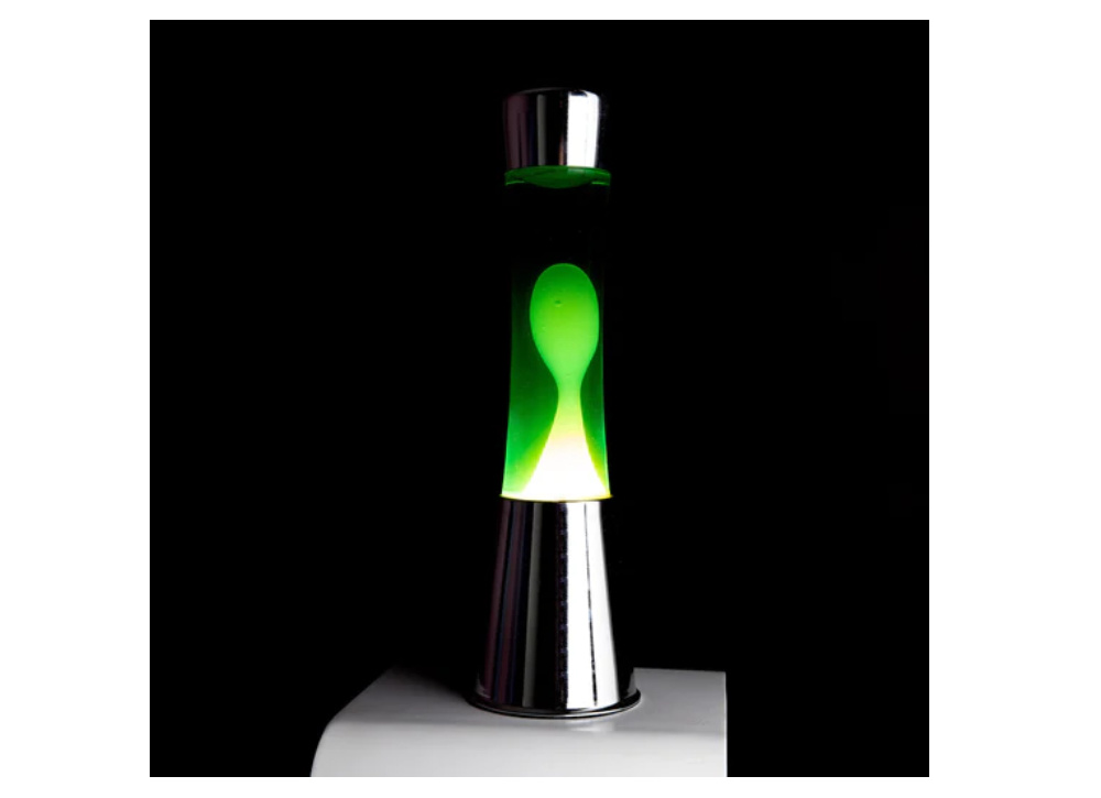 Lámpara de lava amarillo y verde HALLEY