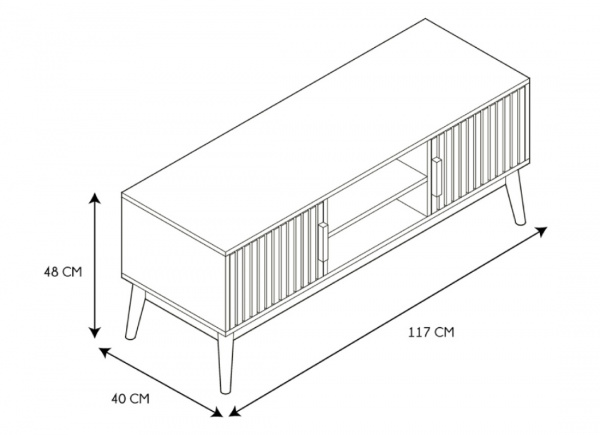 Mueble de tv nórdico GARDEN