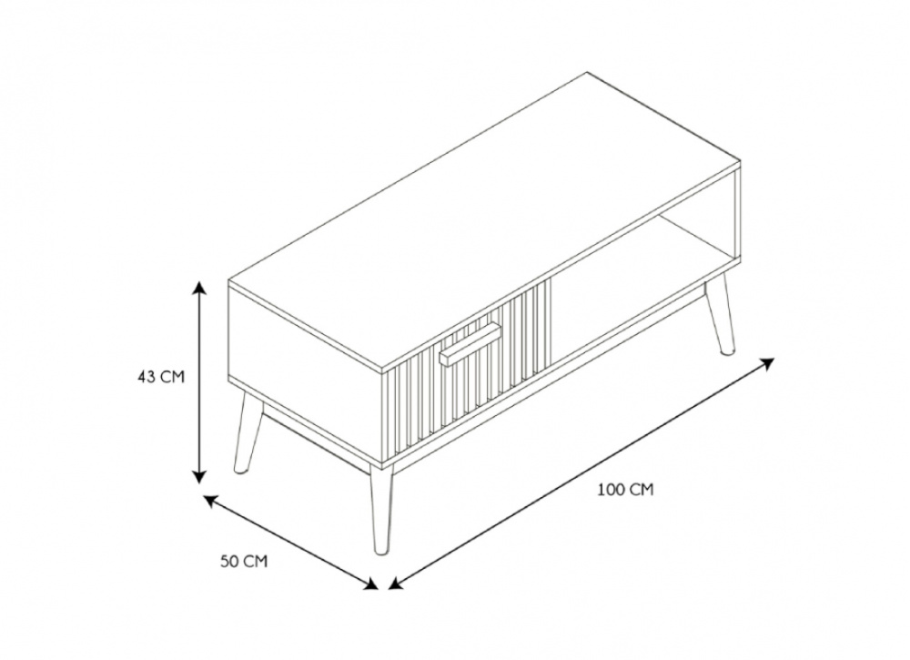 Mesa de centro nórdica GARDEN
