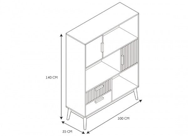 Estantería nórdica GARDEN
