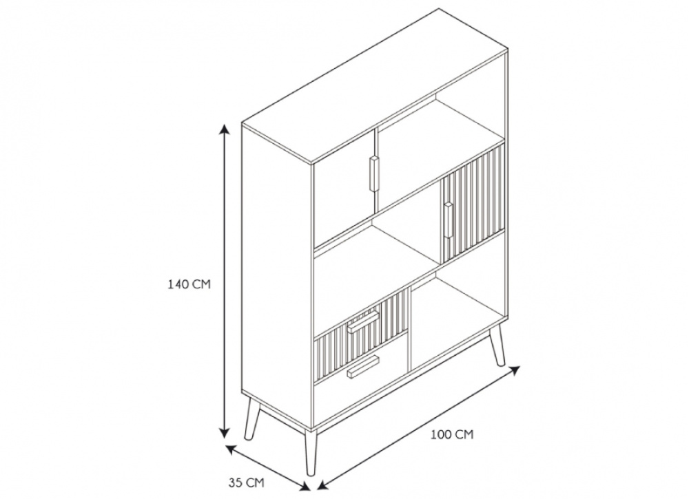 Estantería nórdica GARDEN