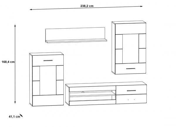 Composición de salón PRAGA