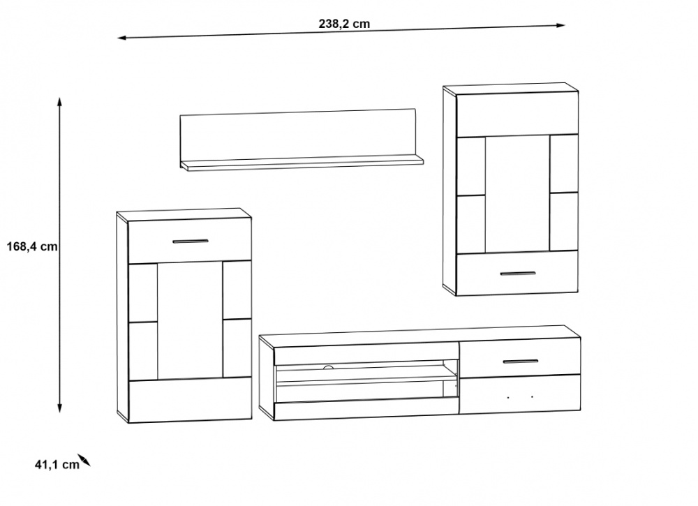 Composición de salón PRAGA