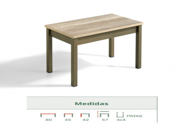Mesa de centro elevable CULLERA