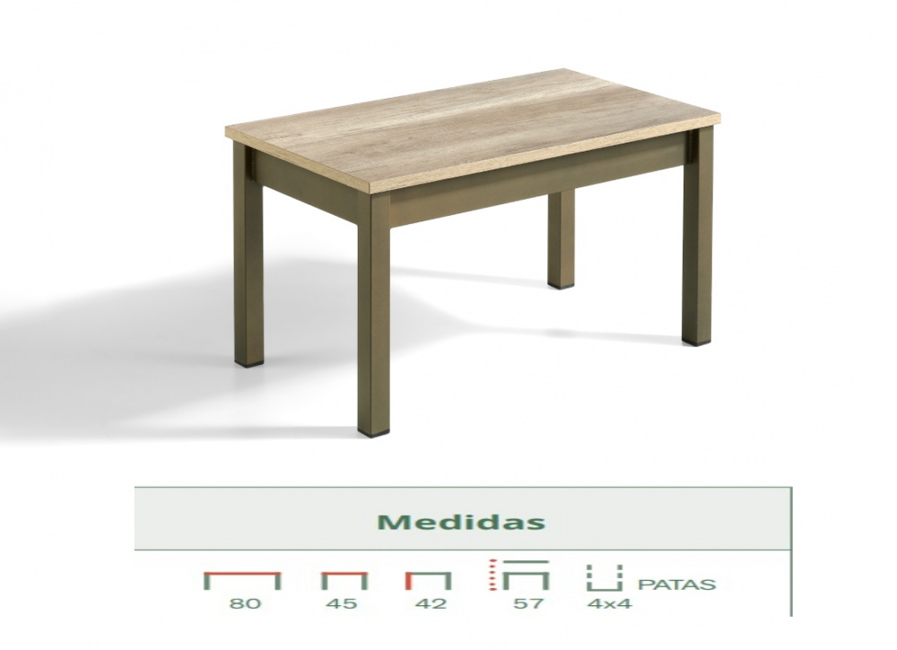 Mesa de centro elevable CULLERA
