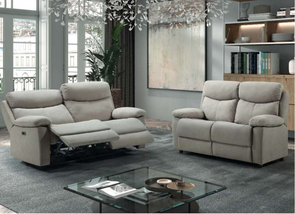 Sofá relax manual o con 2 motores eléctricos SIESTA