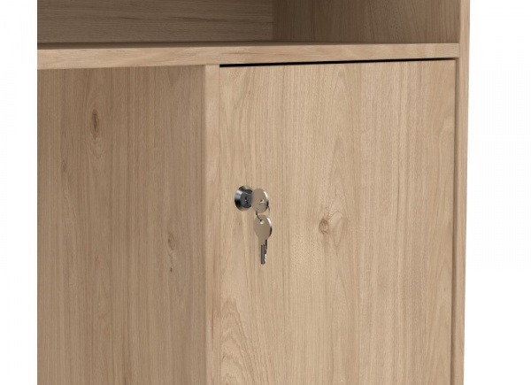 Mesa de estudio con puerta, 3 cajones y hueco GÉMINIS