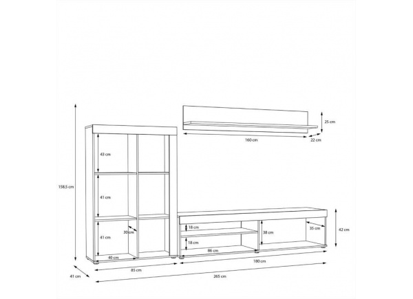 Composición de salón nórdico KALM