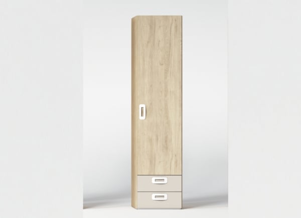 Armario de 1, 2 ó 3 puertas batientes con 2 cajones CLEO Armario de 1, 2 ó 3 puertas batientes con 2 cajones CLEO