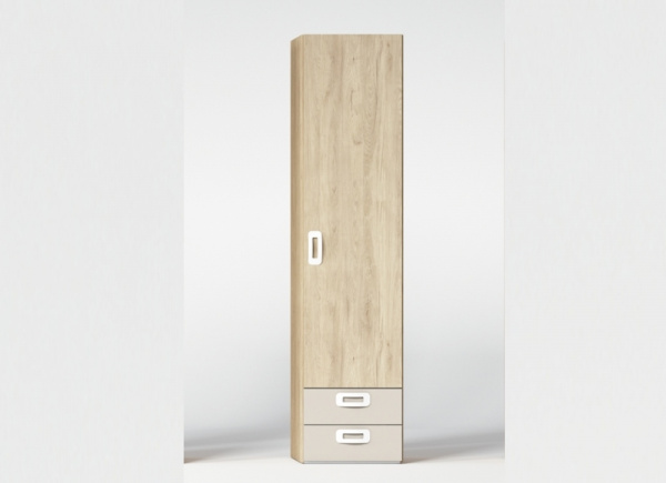 Roupeiro 1, 2 ou 3 portas com 2 gavetas CLEO