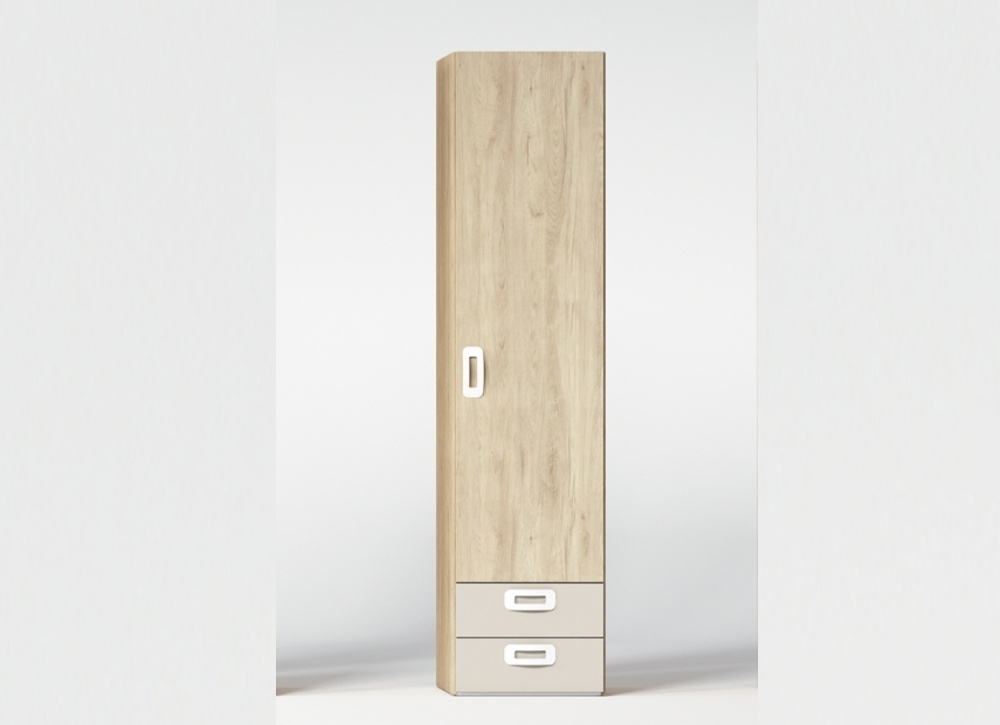 Roupeiro 1, 2 ou 3 portas com 2 gavetas CLEO