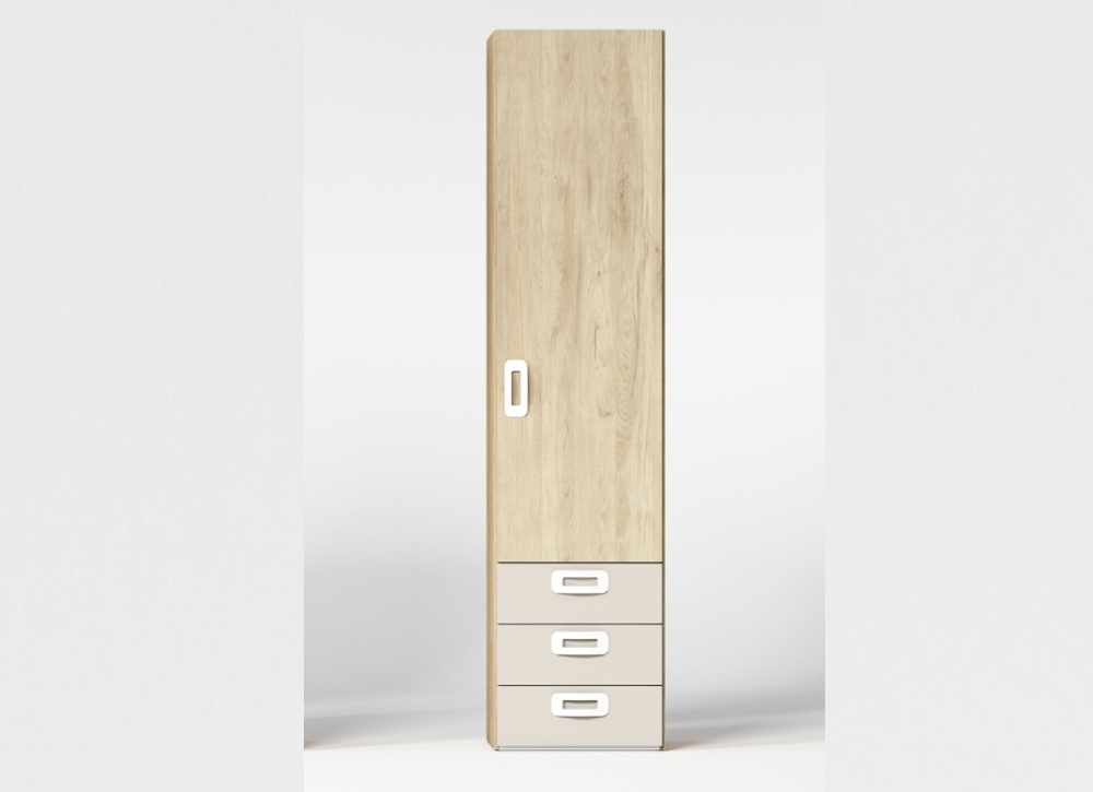 Armarios de 1, 2 ó 3 puertas batientes con 3 cajones CLEO