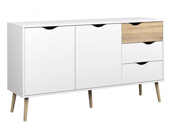 APARADOR DOS PUERTAS Y TRES CAJONES TAK