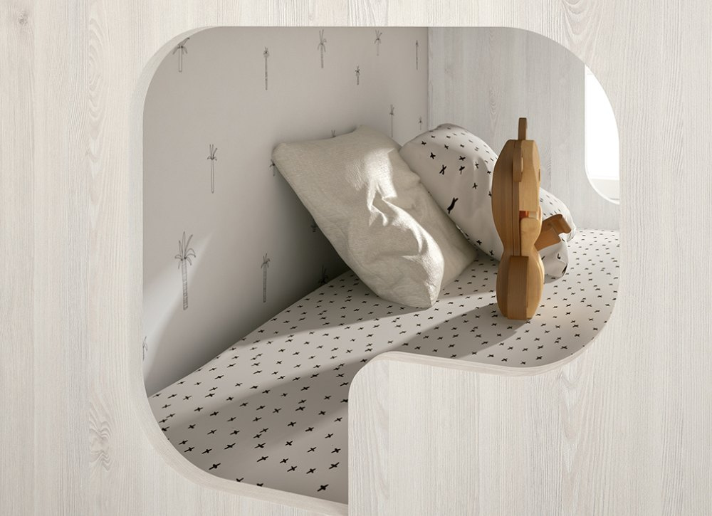 Litera forma 2 camas + arrastre nido CLEO