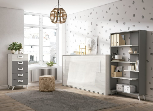 Cama abatible horizontal de 90 x 190 CLEO