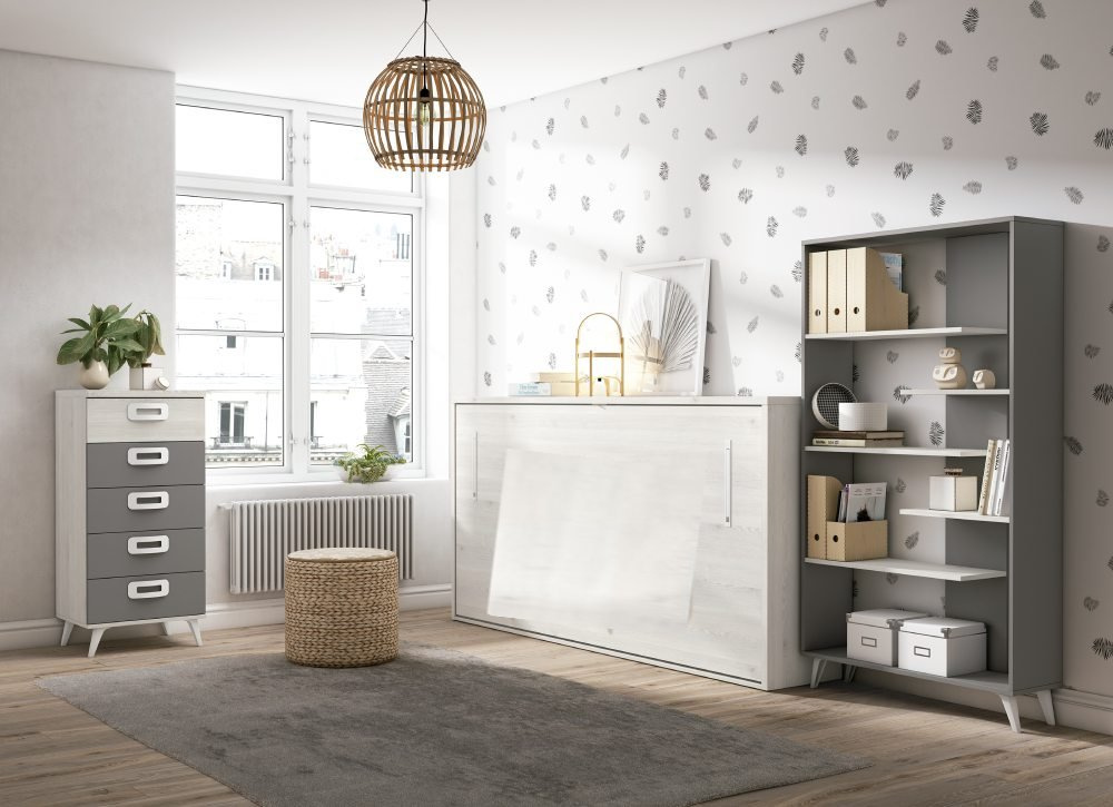 Cama abatible horizontal de 90 x 190 CLEO