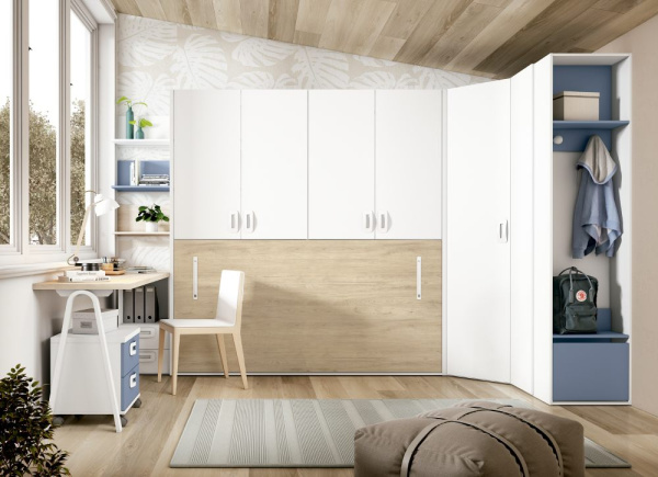 Cama abatible horizontal con armario CLEO