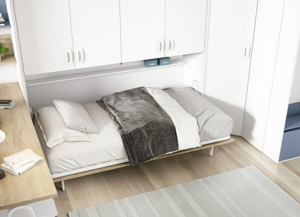 Cama abatible horizontal con armario CLEO