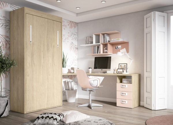 Cama abatible vertical de 90 x 190 CLEO