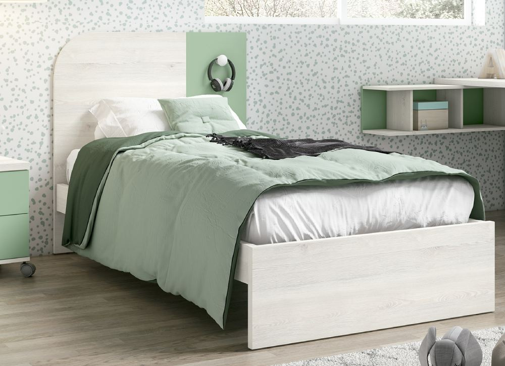 Cama con cabecero reversible CLEO