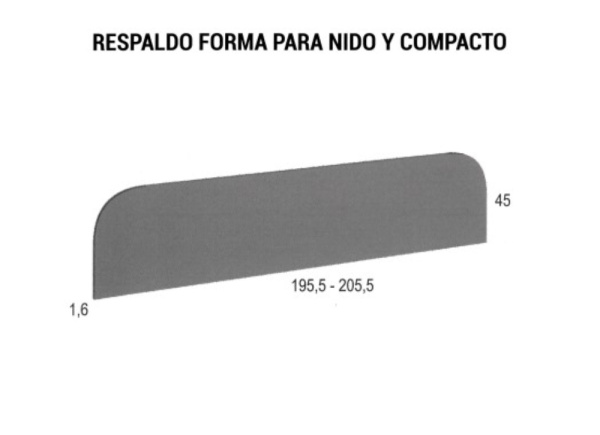 Respaldo para nidos y compactos CLEO