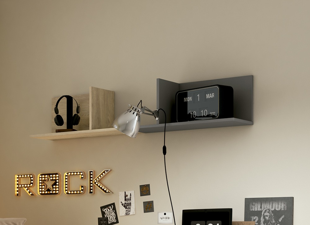 Estantería para colgar en pared con 1 divisor vertical CLEO