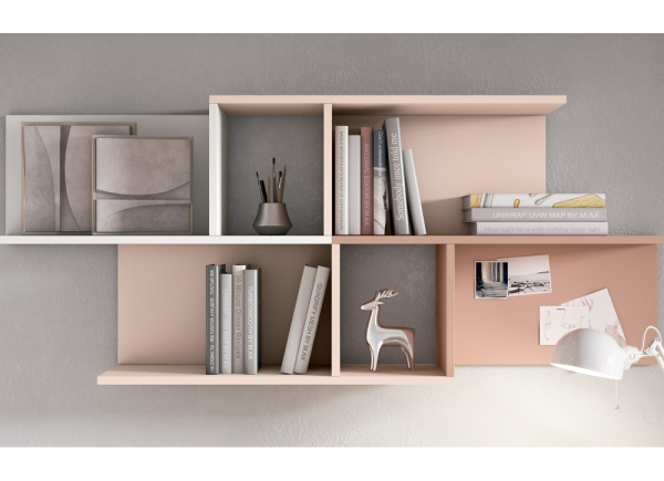 Estantería para colgar en pared con 1 divisor vertical CLEO