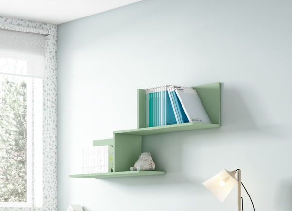 Estantería para colgar en pared con 1 divisor vertical CLEO