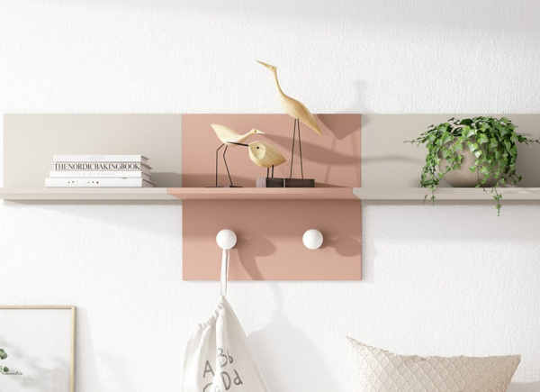 Estantería perchero con 1 divisor horizontal CLEO