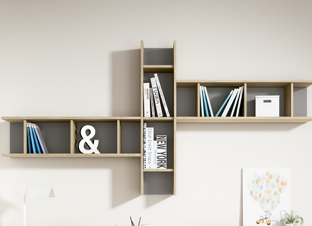 Estantería doble con 3 divisores CLEO