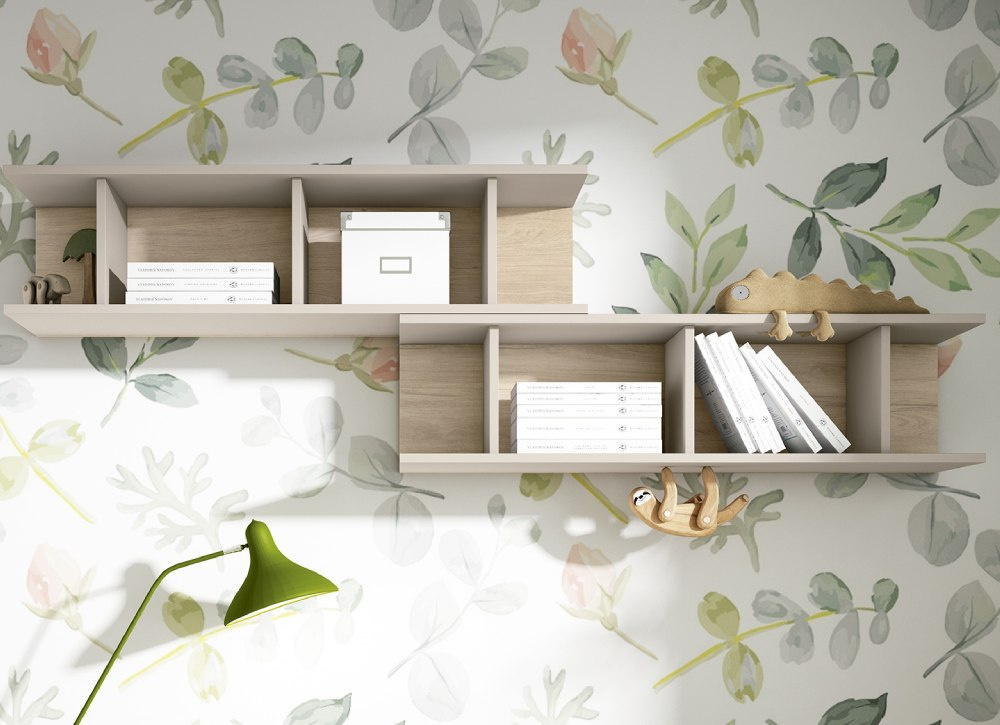 Estantería doble con 3 divisores CLEO