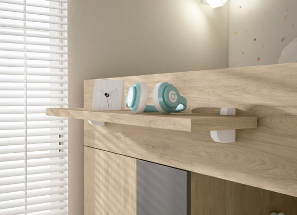 Estante de pared doble soporte pelicano CLEO Estante de pared doble soporte pelicano CLEO