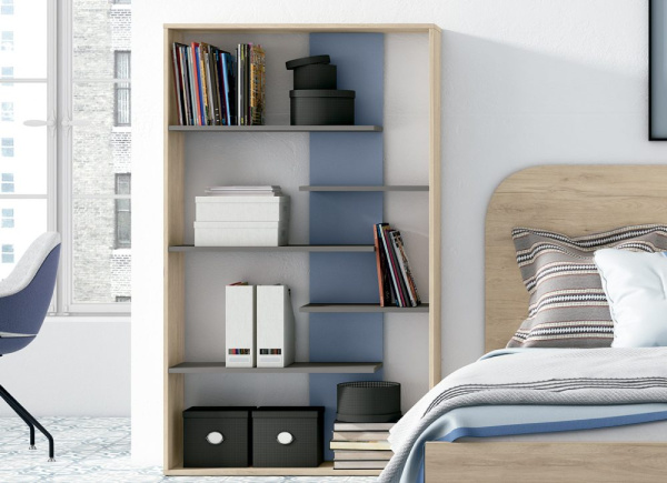 Estantería de 5 baldas escalonadas CLEO