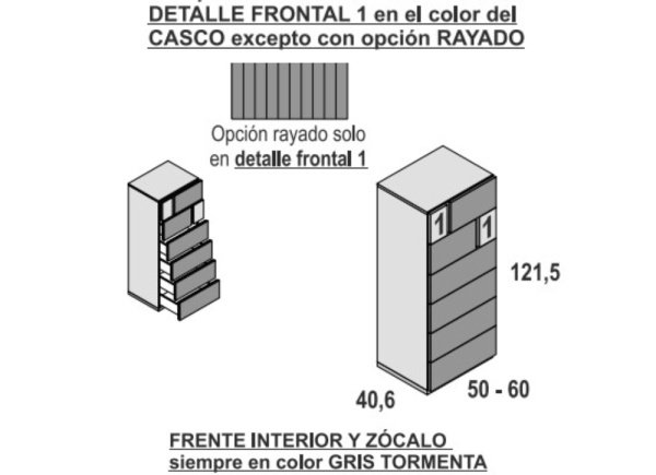 Sinfonier de 6 cajones FLORIDA STAR Sinfonier de 6 cajones FLORIDA STAR