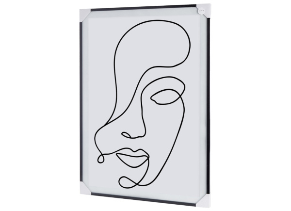 Marco pósters con moldura negra RANUA