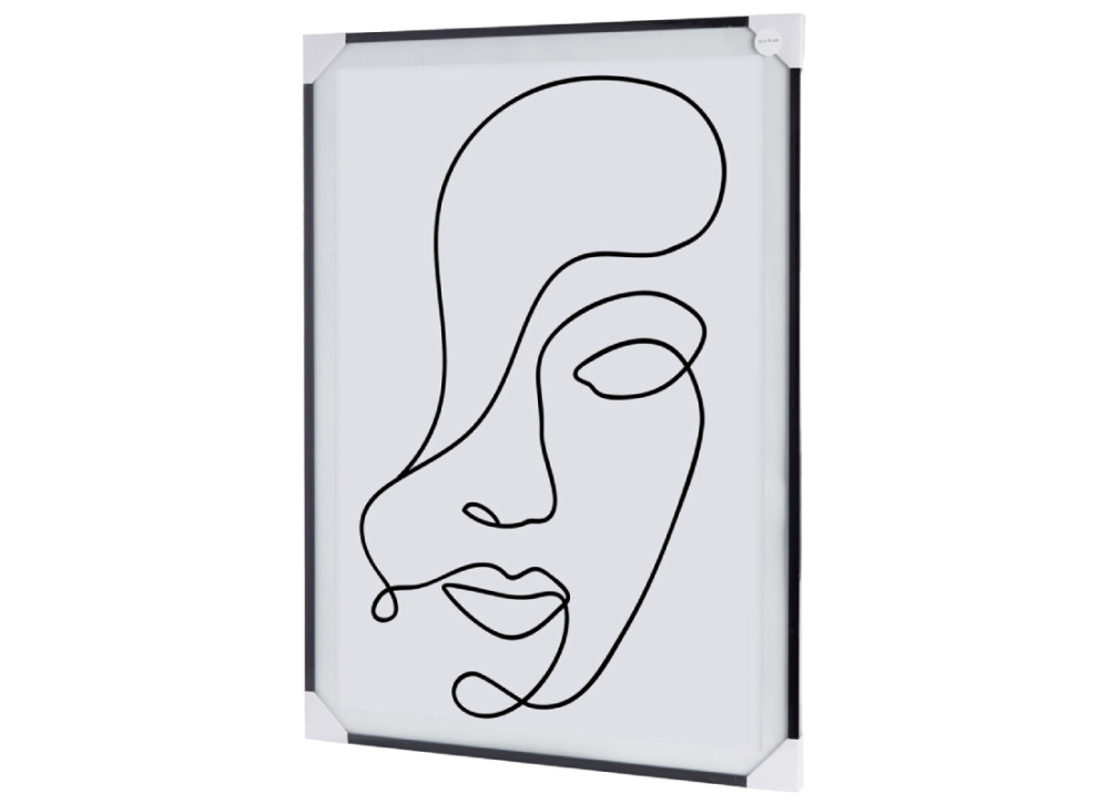 Marco pósters con moldura negra RANUA