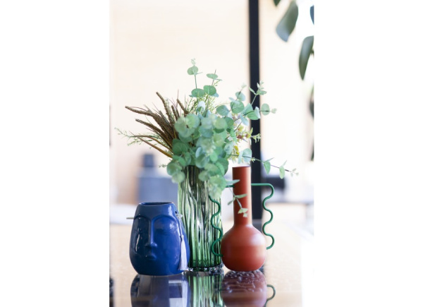 Jarrón étnico de gres TIKI