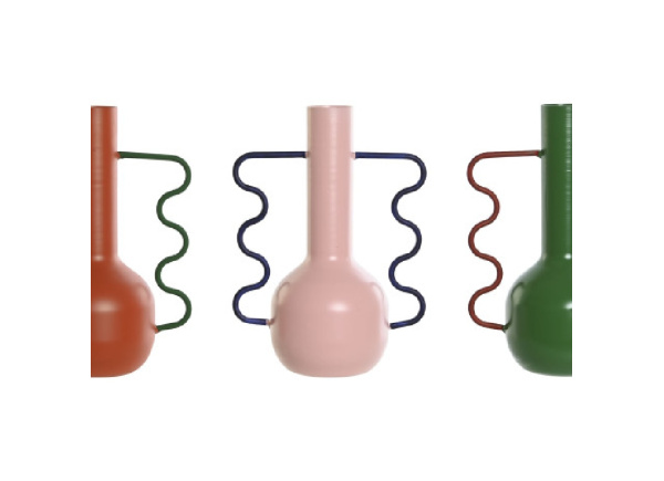 Jarrón de metal pintado FORSSA