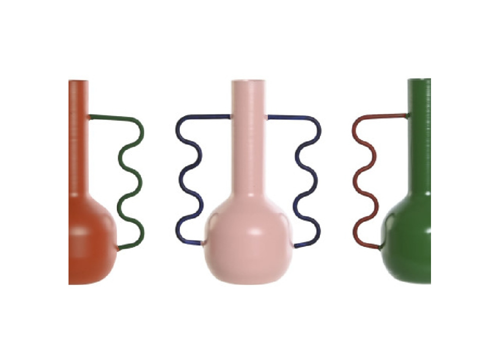 Jarrón de metal pintado FORSSA