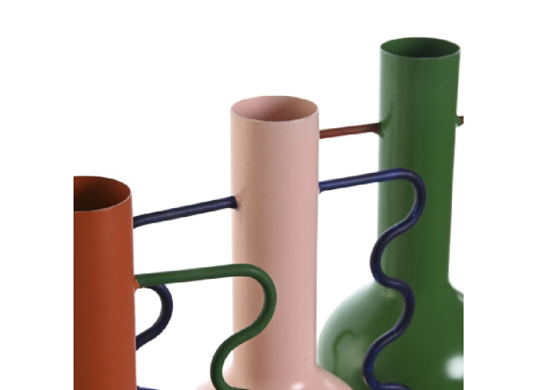 Jarrón de metal pintado FORSSA