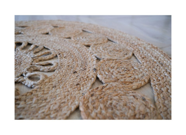 Alfombra redonda de yute VOSS