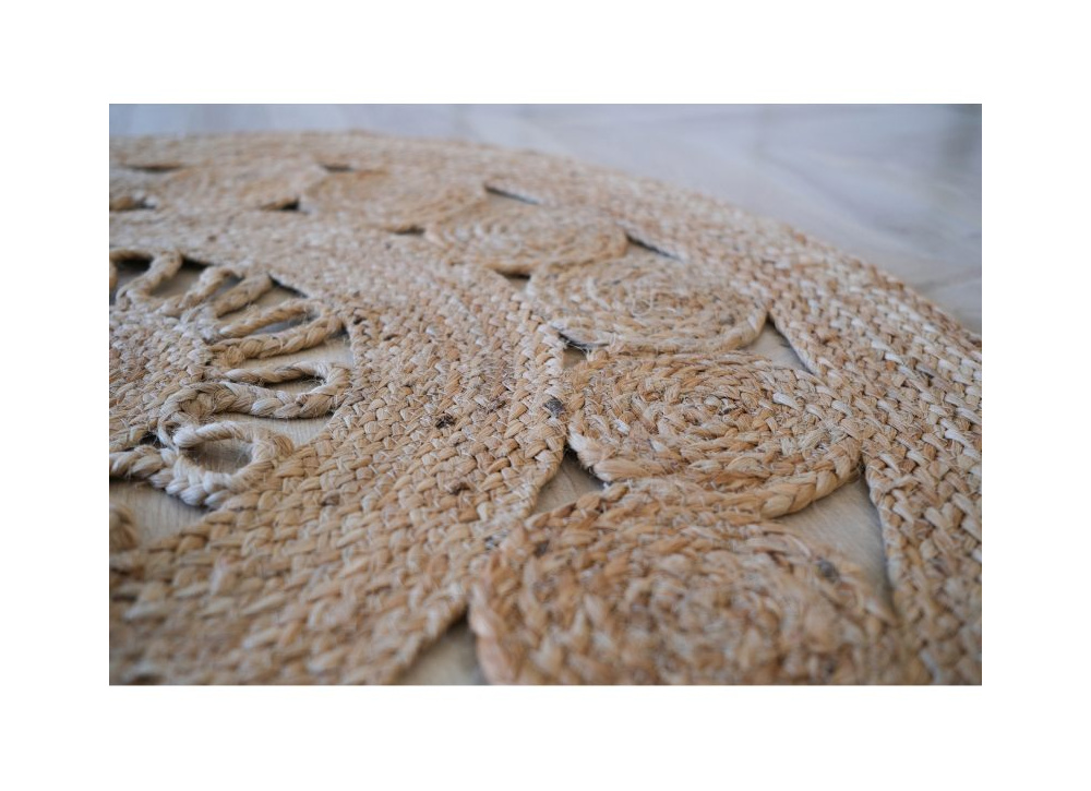 Alfombra redonda de yute VOSS