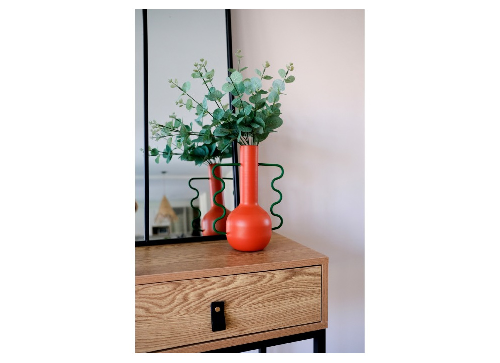 Jarrón de metal pintado FORSSA