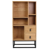 Estantería 4 baldas madera de roble SURY Estantería 4 baldas madera de roble SURY