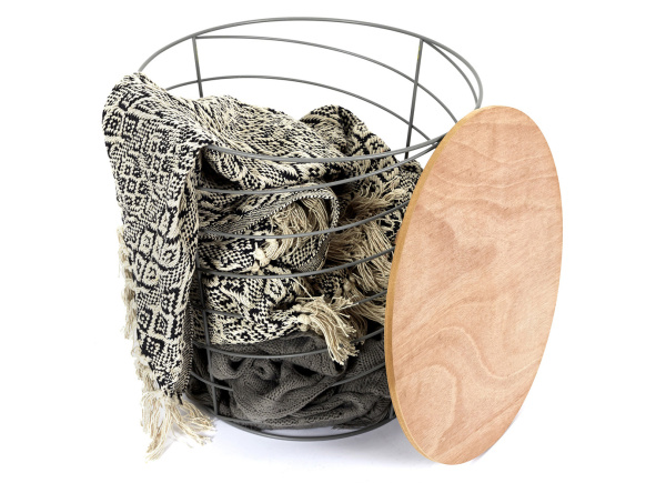 Mesa con varillas gris CUERA