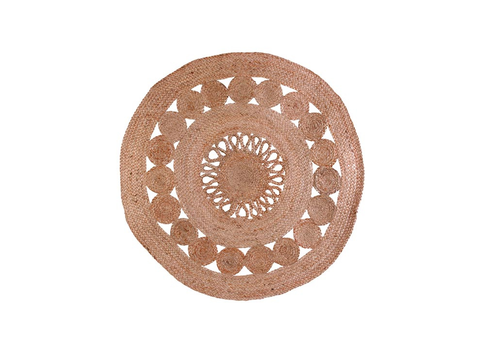 Alfombra redonda de yute VOSS